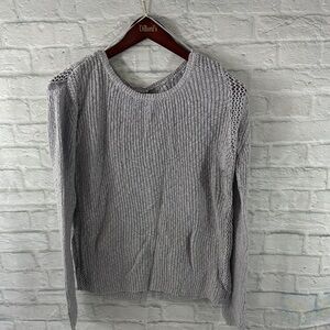Silver Jeans Gray Crew Neck Sweater